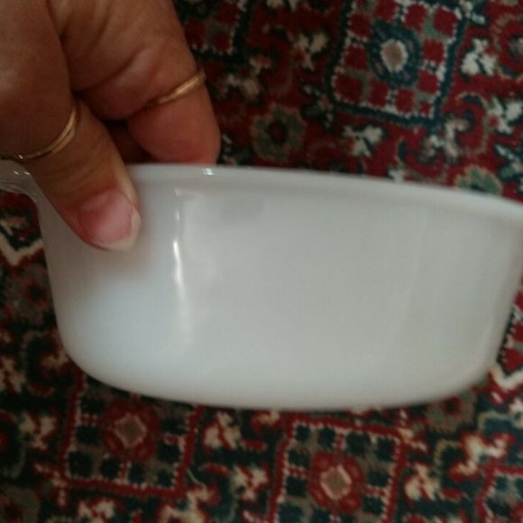 Milk Glass 1-1/2 Qt. Vtg Fire King Oval White  Casserole Baking Dish Oven… - Picture 3 of 6